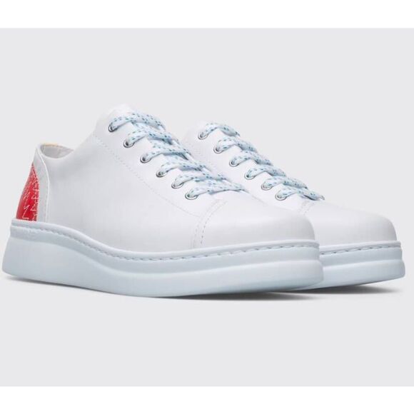 CAMPER TWINS TWS RED BLUE LEATHER FASHION LIGHTWEIGHT SNEAKERS SHOES MENS 12 NEW - Picture 5 of 5